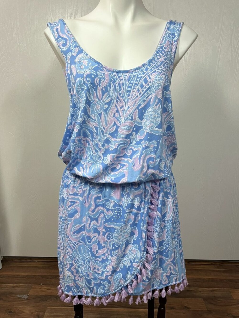 Lilly Pulitzer Jarrett Romper Large Sleeveless What I Sea